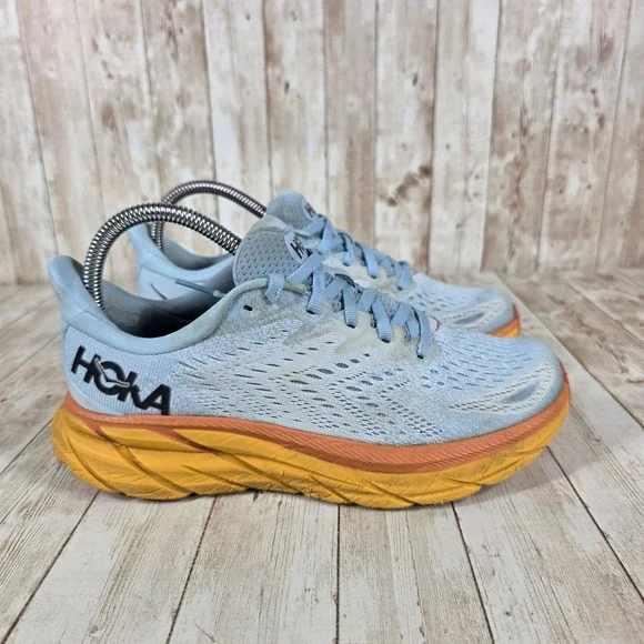 Hoka Clifton 8 Running Shoes Lightweight Cushioned Comfort Women's Size 7B - Picture 1 of 9